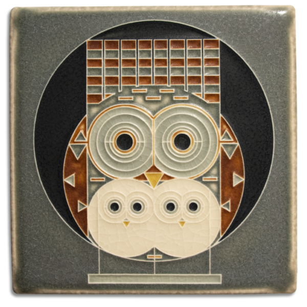 Motawi Tile "Family Owlbum" 6x6
