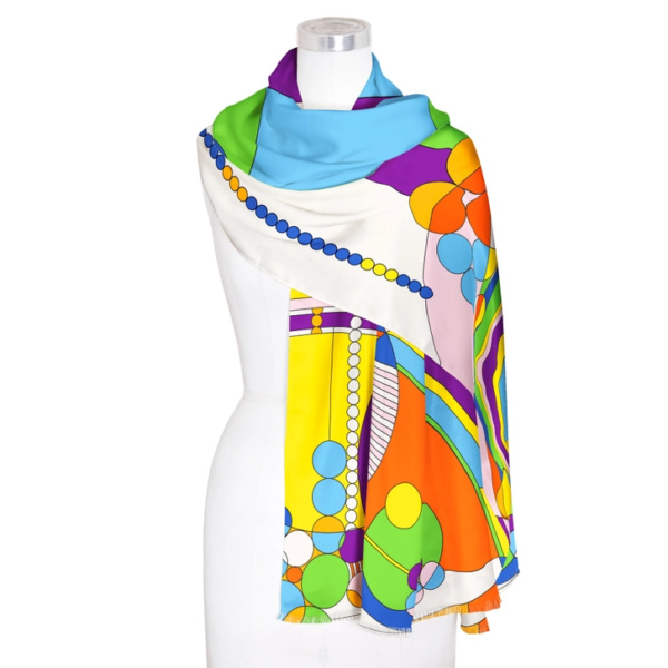 Fashion Shawl - FLLW March Balloons