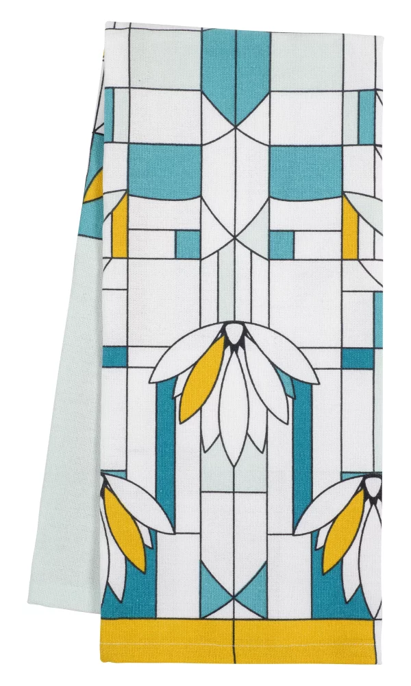 Kitchen Towel FLLW Printed Waterlilies